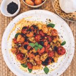 Charred Cherry Tomatoes with Labneh