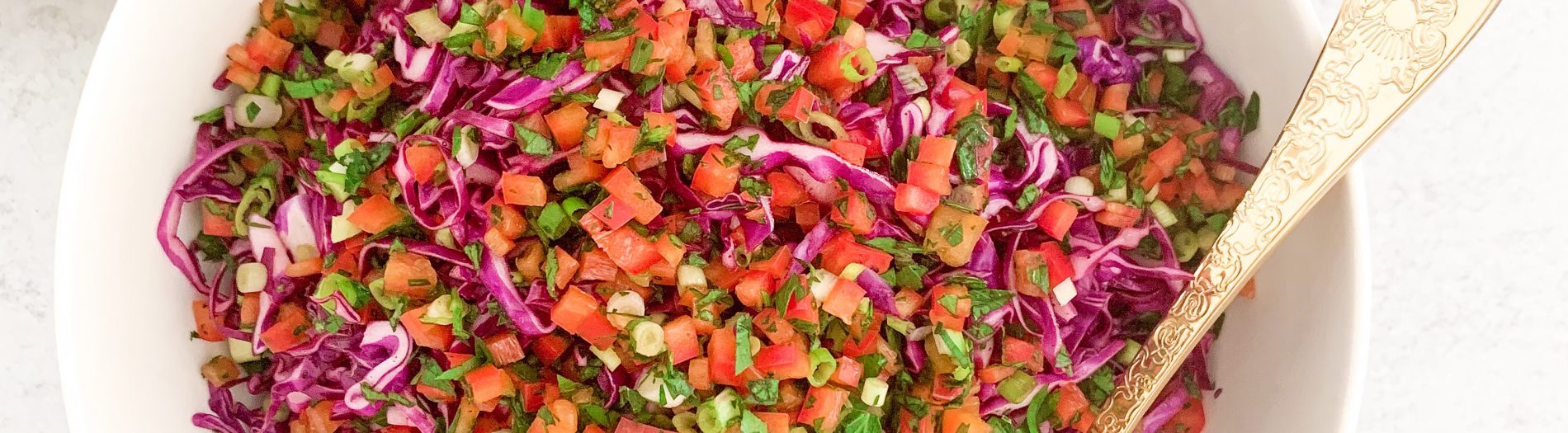 Malfouf Salad - Lebanese Red Cabbage Salad