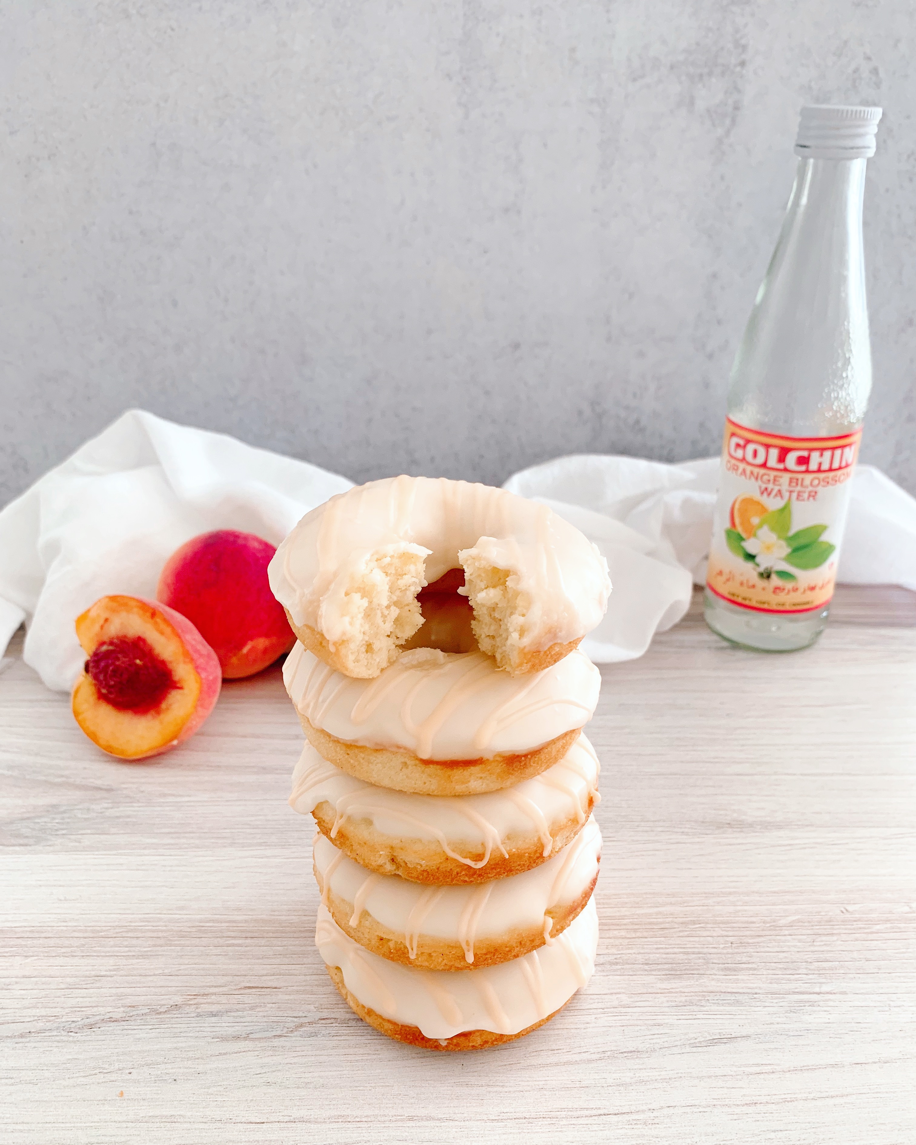 Peach Blossom Baked Doughnuts