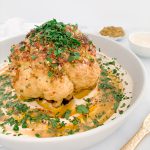 Roasted Cauliflower with Tahina and Shatta Vinaigrette