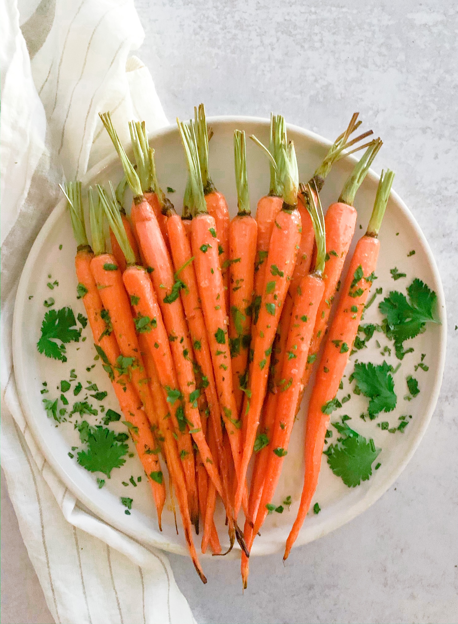 Glazed Carrots with Coriander and Honey